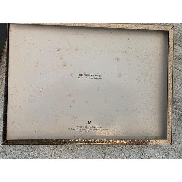 Framed Bird Print "The Spirit Of Night" By John Atherton Grimshaw - Picture 6 of 6